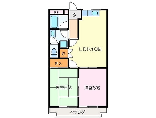 松ケ崎駅 徒歩28分 2階の物件間取画像